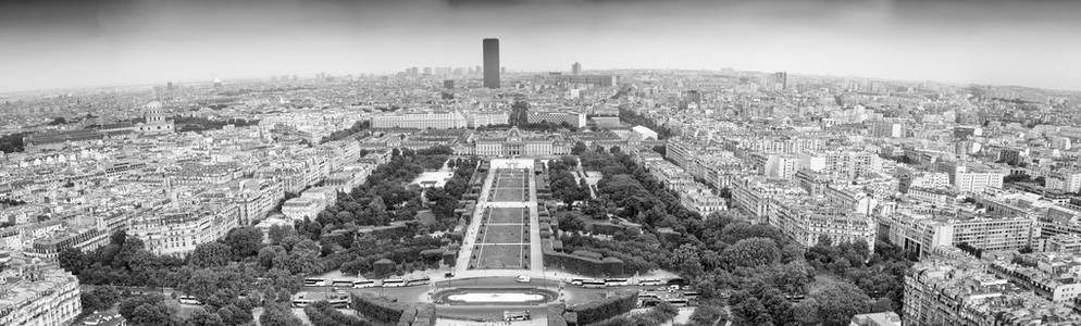 从埃菲尔铁塔巴黎的全景视图