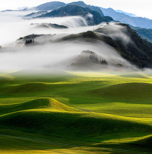 夕阳在山风景