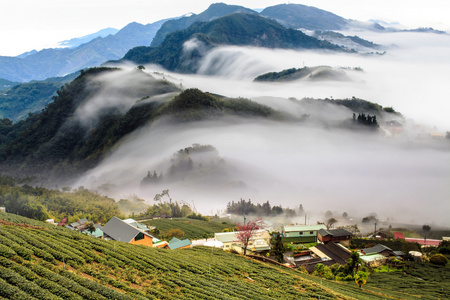 夕阳在山风景