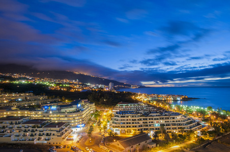 特内里费岛的夜景