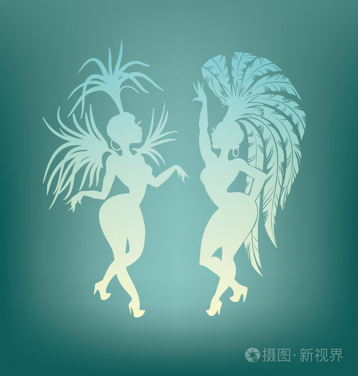 桑巴皇后舞蹈剪影