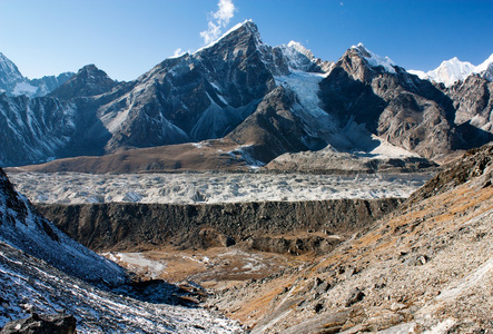 从曲贡玛拉通珠峰大本营 trek尼泊尔昆布冰川和 lobuche 高峰