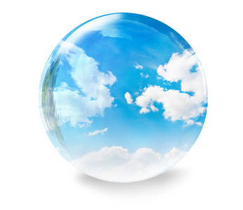 云玻璃气泡