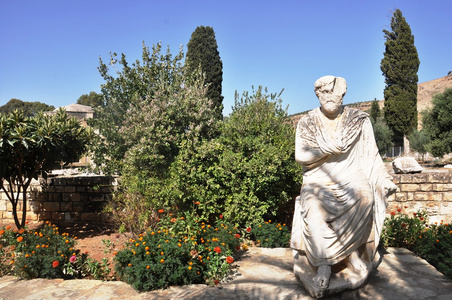 雕像从考古现场 gortyn 克里特岛希腊