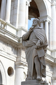 雕像的安德烈亚  帕拉在意大利的维琴察市