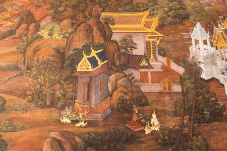 在玉佛寺壁画