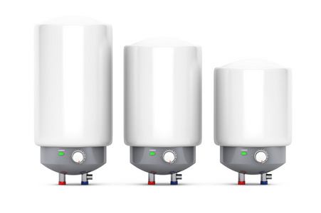 三个现代自动热水器