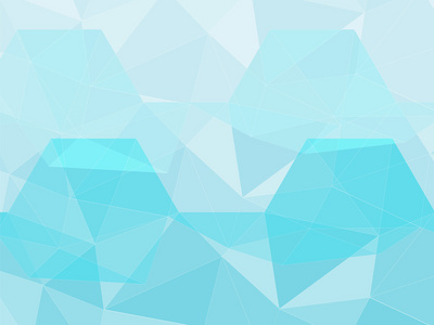 淡蓝色的多边形几何抽象背景
