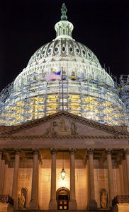 我们国会大厦北侧建设夜星星华盛顿特区
