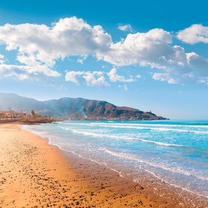 在地中海的西班牙 la azohia 海滩穆尔西亚
