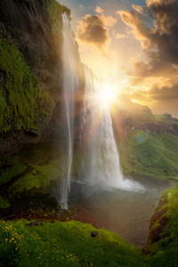 seljalandsfoss 瀑布