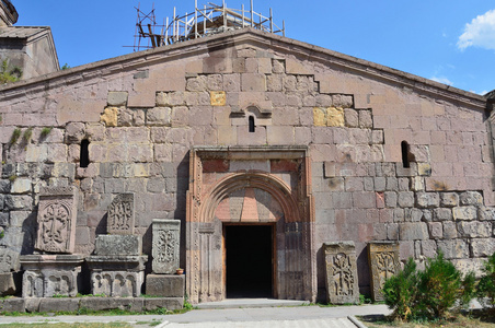古老的亚美尼亚修道院的 Goshavank