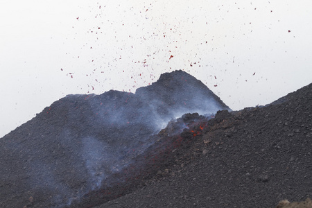 爆发 火山活动 火山 火山气体 地质学 熔岩 埃特纳 熔岩流