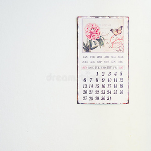 墙上的日历