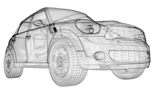 汽车 3d 模型