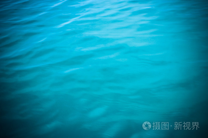 在海蓝色天蓝色水表面纹理
