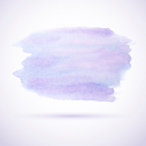 紫色的水彩污渍设计元素