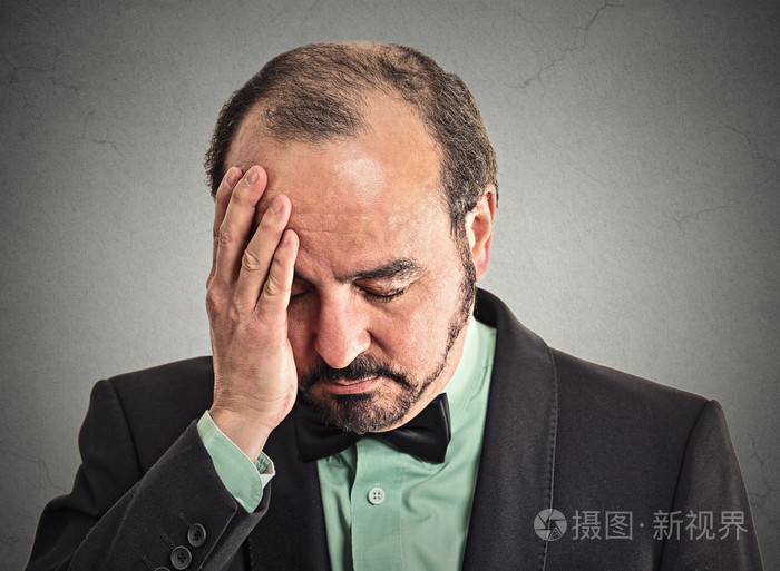 悲伤, 沮丧, 孤独, 失望不安的男人