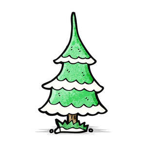 卡通圣诞树图片