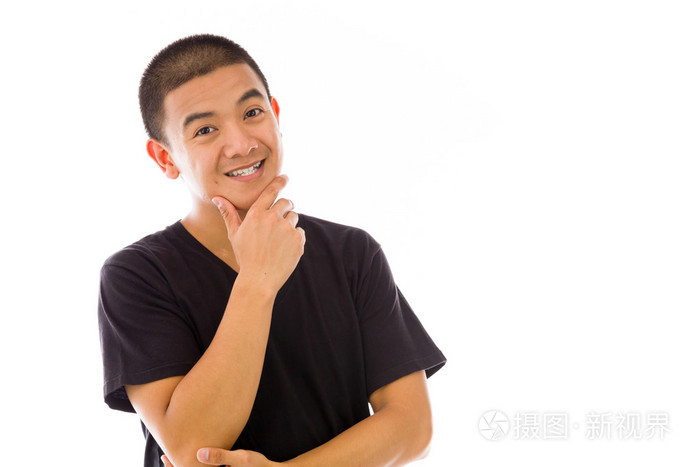 用手托住下巴模型思维