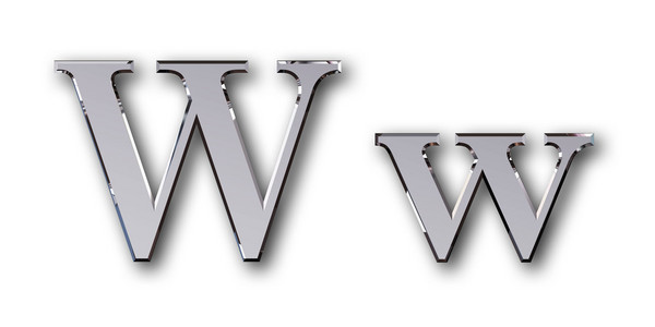 金属字母符号 W银