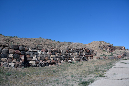 亚美尼亚埃里温 erbuni 要塞的围墙