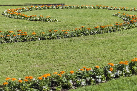 米拉贝尔花园 mirabellgarten 在奥地利萨尔茨堡