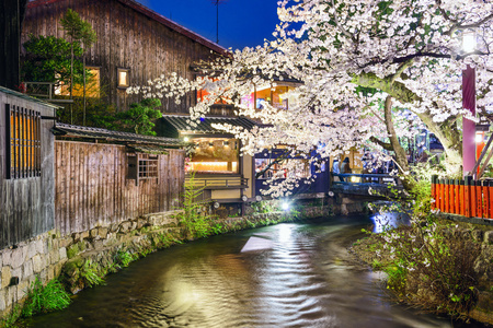 京都，日本春江景