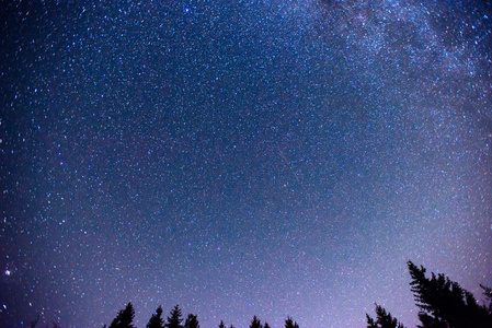 繁星点点的天空