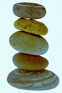 堆鹅卵石石头