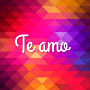 Te Amo 刻字