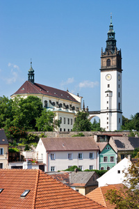 圣 Stephen 大教堂，城镇设防，Litomerice，波希米亚地区，捷克共和国欧洲