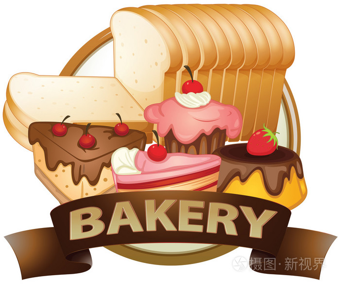 面包店标签