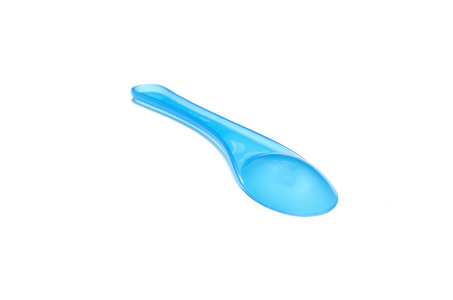 蓝色塑料勺子