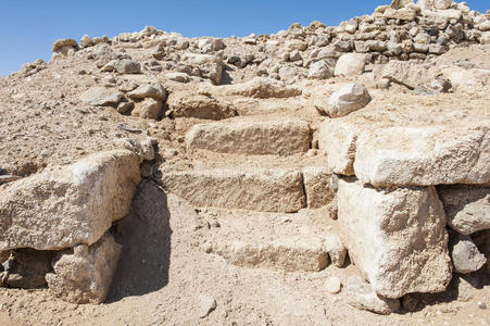 沙漠海岸线上的古罗马遗迹