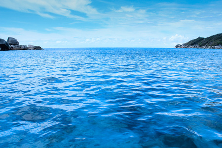 海洋岛海滩清水湾海岸景观蓝色天空放松