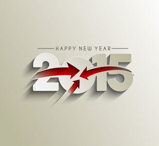 新年快乐 2015年文字设计
