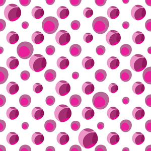 抽象的粉红色波尔卡圆点