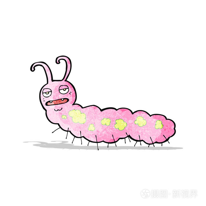卡通毛毛虫插画-正版商用图片1hn045-摄图新视界