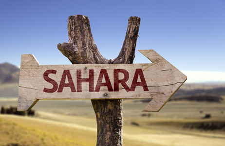 撒哈拉沙漠木牌