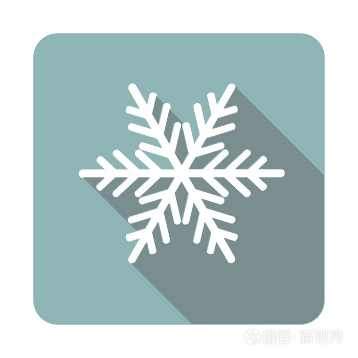 平的圣诞图标雪花插画-正版商用图片1hoa0d-摄图新视界