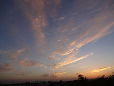 晚上的风景天空