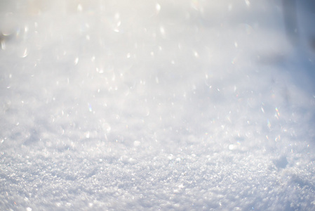 雪的雪表面特写