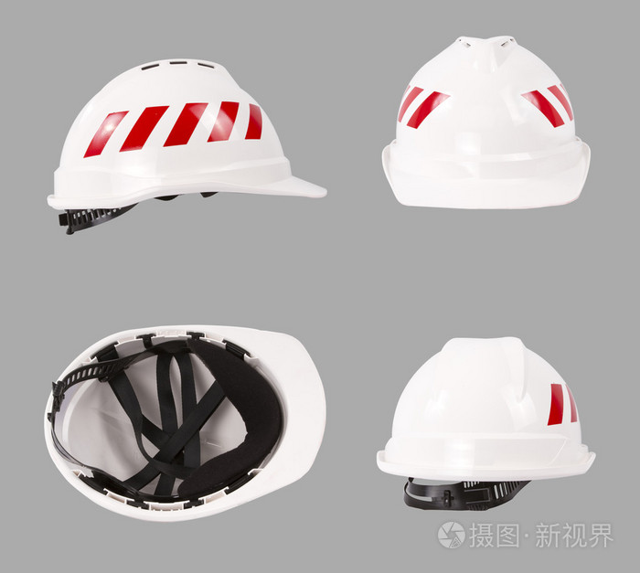 白色的安全帽建筑安全帽