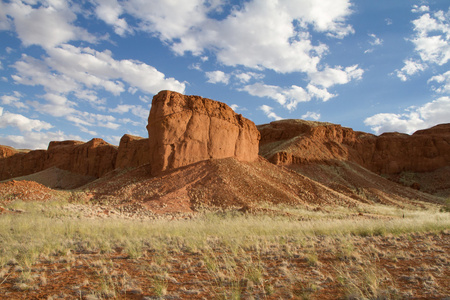 在 Sossusvlei 公园，纳米比亚景区悬崖