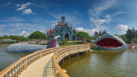 须弥座山宫，古代 Cityf 曼谷