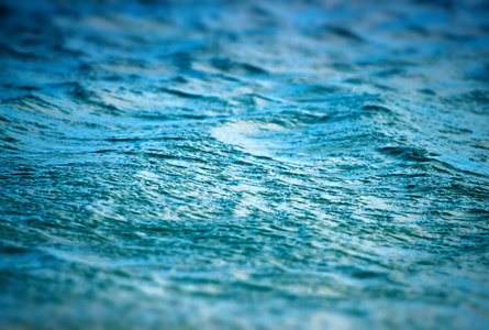 纹理的深蓝色的大海