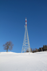冬季景观广播塔 Mitterberg