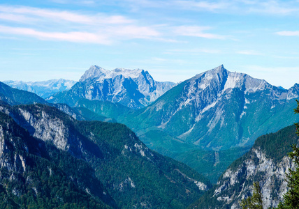 风景的高山与高峰