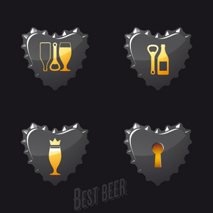 啤酒和酒吧图标